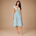 Dirndl Damen mit Rüschenärmeln und taillierter Silhouette | A&Z - 4 - Atelier-Zofia