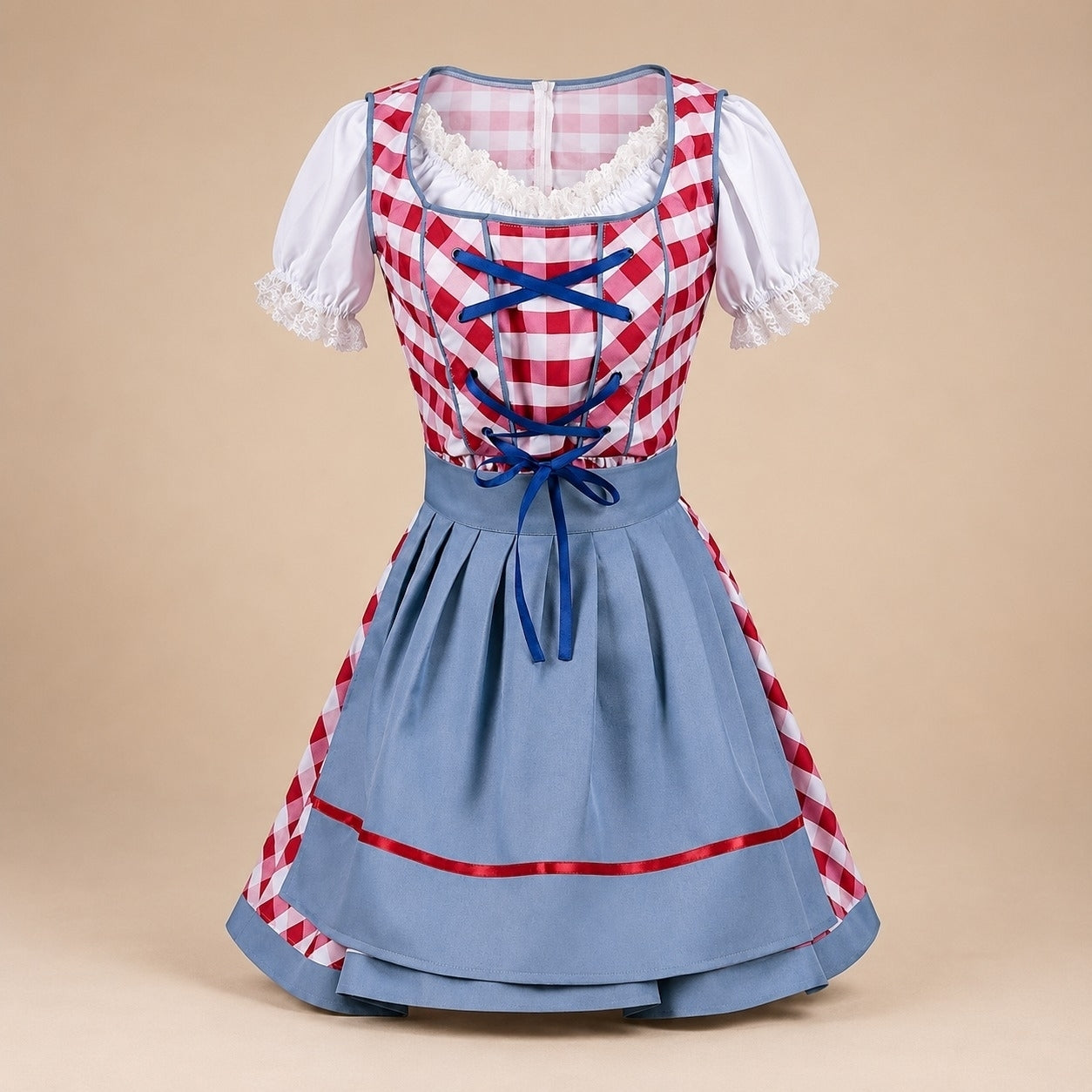 Dirndl Damen mit tiefem Ausschnitt und taillierter Passform | A&Z - 2 - Atelier-Zofia