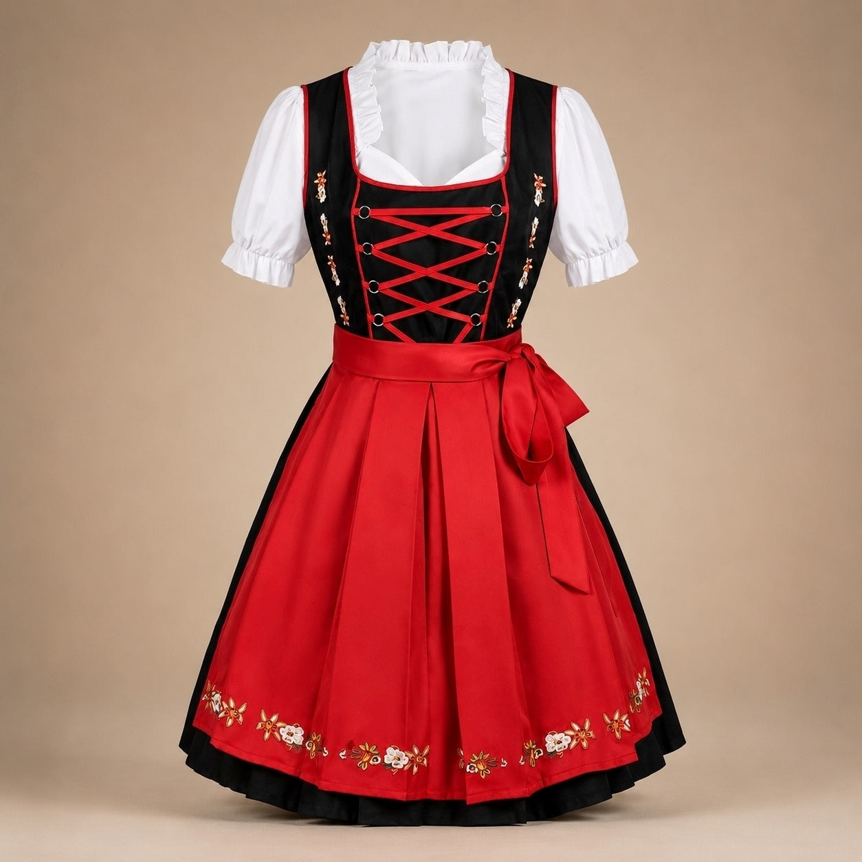 Dirndl Damen mit tiefem Ausschnitt und taillierter Passform | A&Z - 3 - Atelier-Zofia