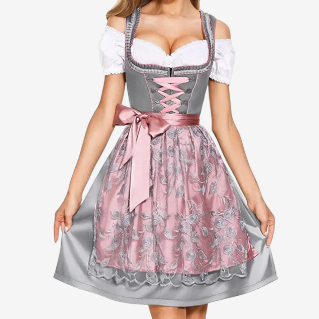 Dirndl Damen mit Schnürung und ausgefallenem Rock | A&Z - 1 - Atelier-Zofia