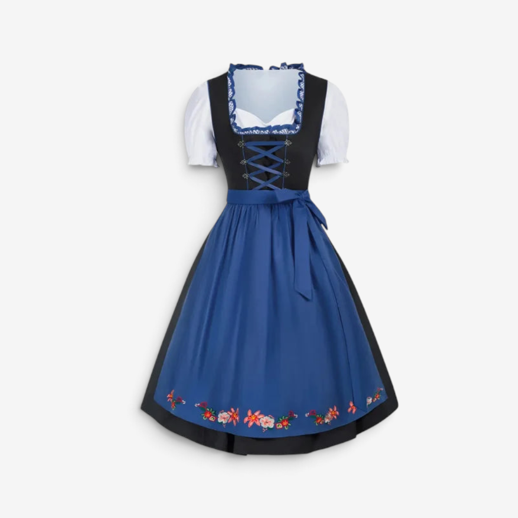 Dirndl Damen mit Schnürung und ausgefallenem Rock | A&Z - 3 - Atelier-Zofia