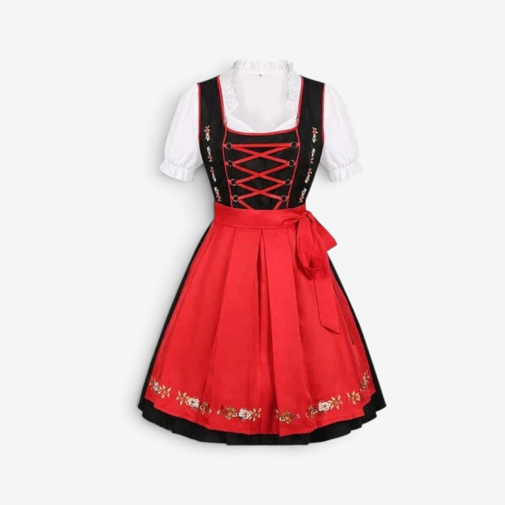 Dirndl Damen mit Schnürung und ausgefallenem Rock | A&Z - 4 - Atelier-Zofia