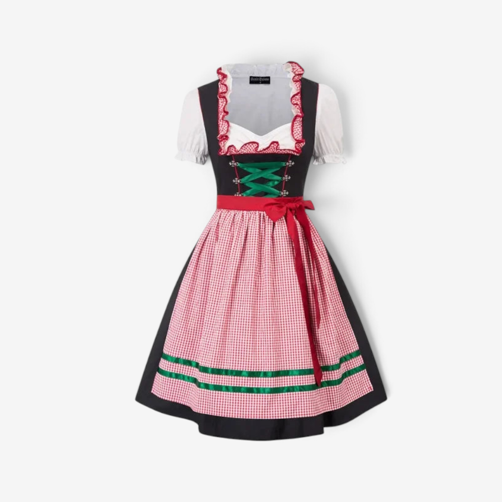 Dirndl Damen mit Schnürung und ausgefallenem Rock | A&Z - 5 - Atelier-Zofia