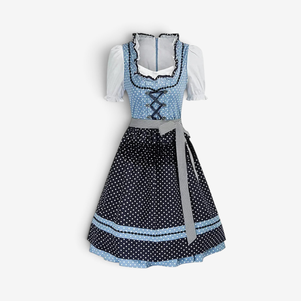Dirndl Damen mit Schnürung und ausgefallenem Rock | A&Z - 11 - Atelier-Zofia