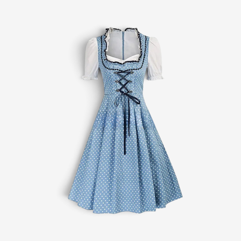 Dirndl Damen mit Schnürung und ausgefallenem Rock | A&Z - 12 - Atelier-Zofia