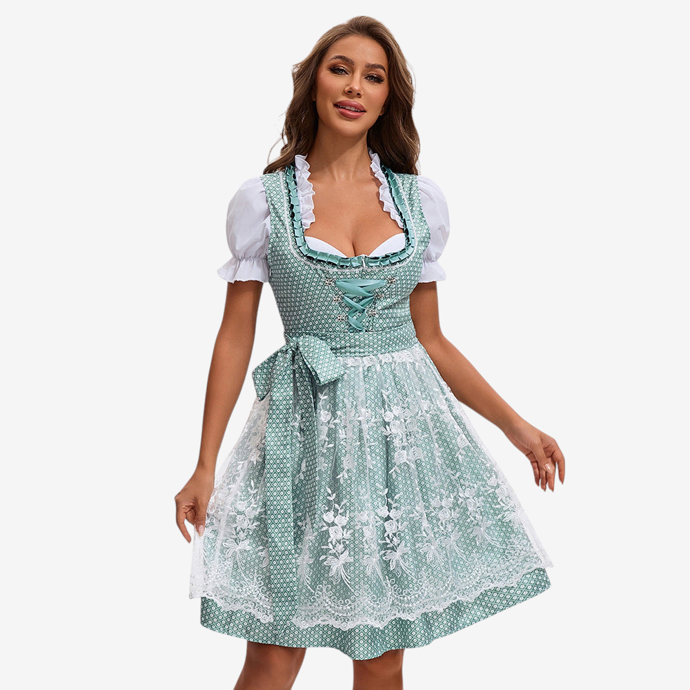 Dirndl Damen mit herzförmigem Ausschnitt und Spitzen-Details | A&Z - 3 - Atelier-Zofia