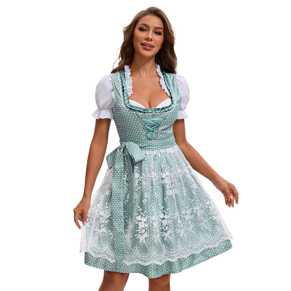 Dirndl Damen mit herzförmigem Ausschnitt und Spitzen-Details | A&Z - 8 - Atelier-Zofia