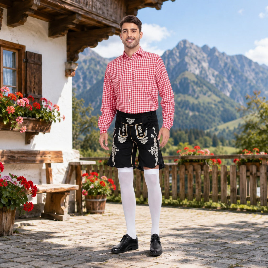 Kariertes Hemd Herren mit Trachtenhose | A&Z - 1 - Atelier-Zofia