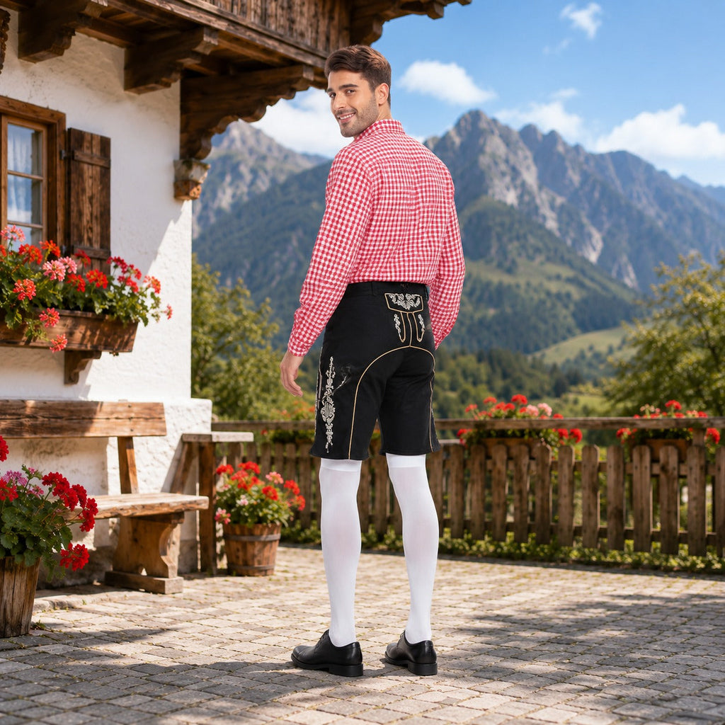 Kariertes Hemd Herren mit Trachtenhose | A&Z - 2 - Atelier-Zofia