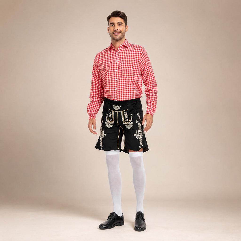 Kariertes Hemd Herren mit Trachtenhose | A&Z - 4 - Atelier-Zofia