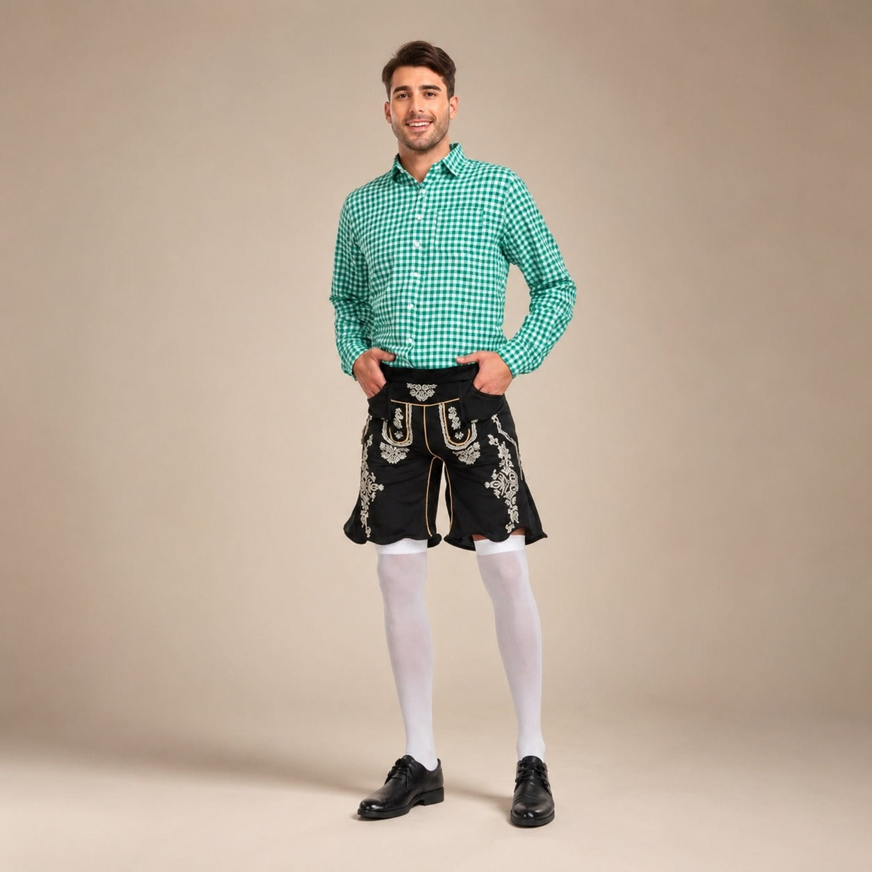 Kariertes Hemd Herren mit Trachtenhose | A&Z - 5 - Atelier-Zofia
