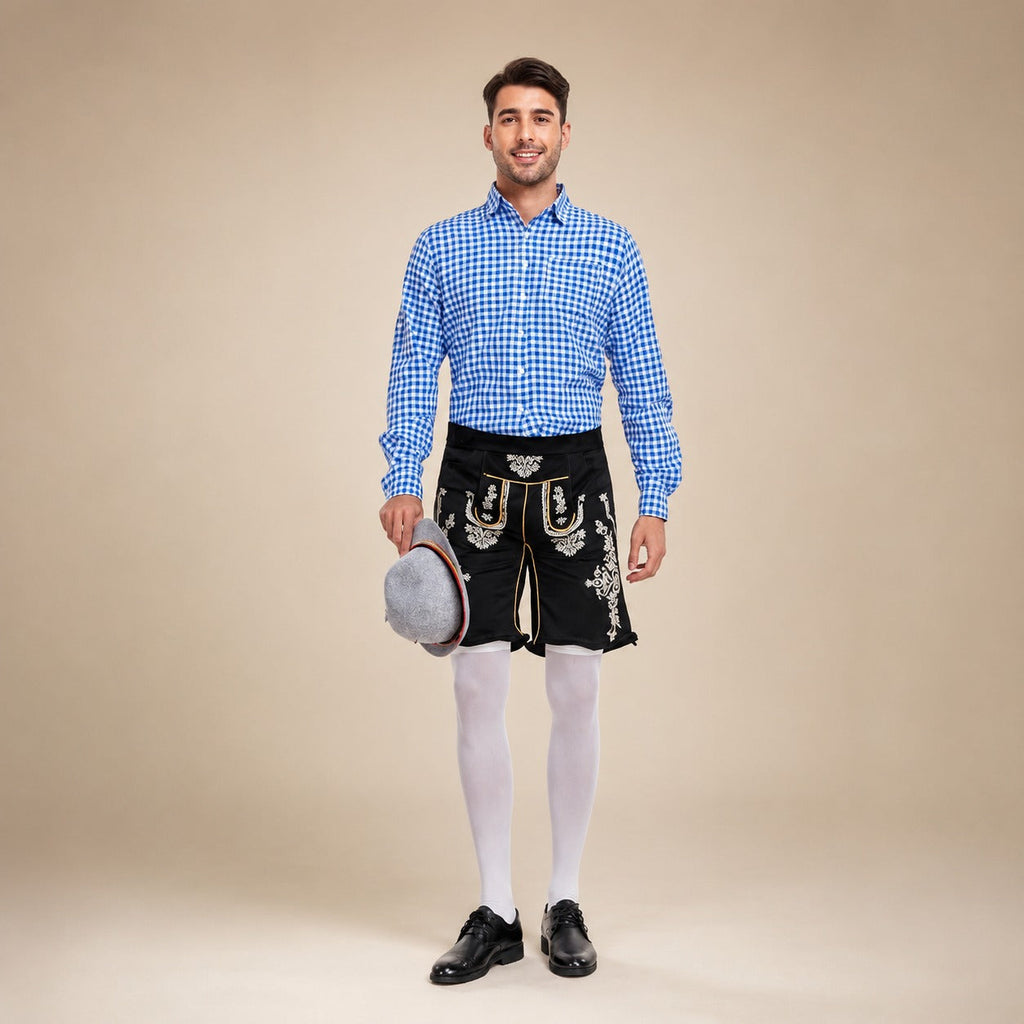 Kariertes Hemd Herren mit Trachtenhose | A&Z - 6 - Atelier-Zofia