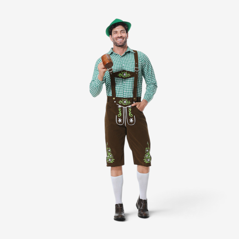 Herren Trachten-Shorts mit kunstvollen Stickereien und verstellbaren Trägern | A&Z - 1 - Atelier-Zofia