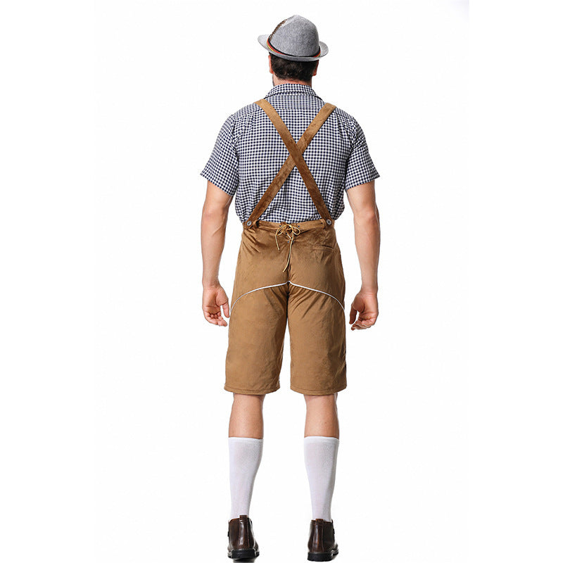 Traditionelles Herren Trachten-Set mit kariertem Hemd und Shorts | A&Z - 10 - Atelier-Zofia