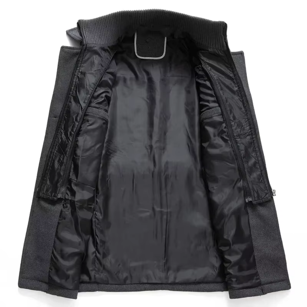 Herren Peacoat mit taillierter Passform und modernem Kragen | A&Z - 8 - Atelier-Zofia