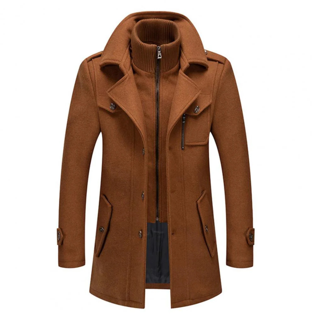 Herren Peacoat mit taillierter Passform und modernem Kragen | A&Z - 9 - Atelier-Zofia