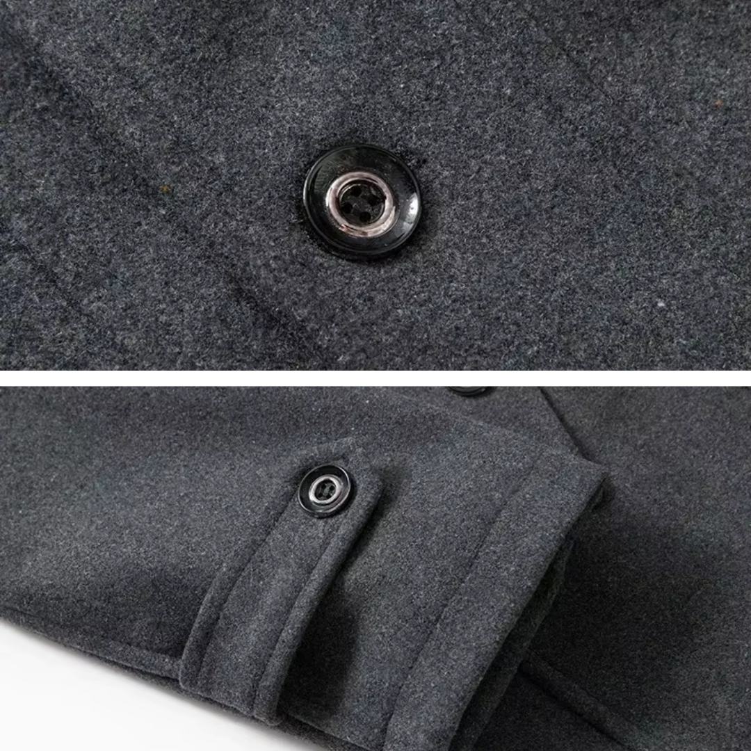 Herren Peacoat mit taillierter Passform und modernem Kragen | A&Z - 12 - Atelier-Zofia