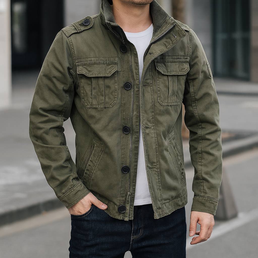 Herren Utility-Jacke mit praktischen Taschen und modischer Passform | A&Z - 1 - Atelier-Zofia