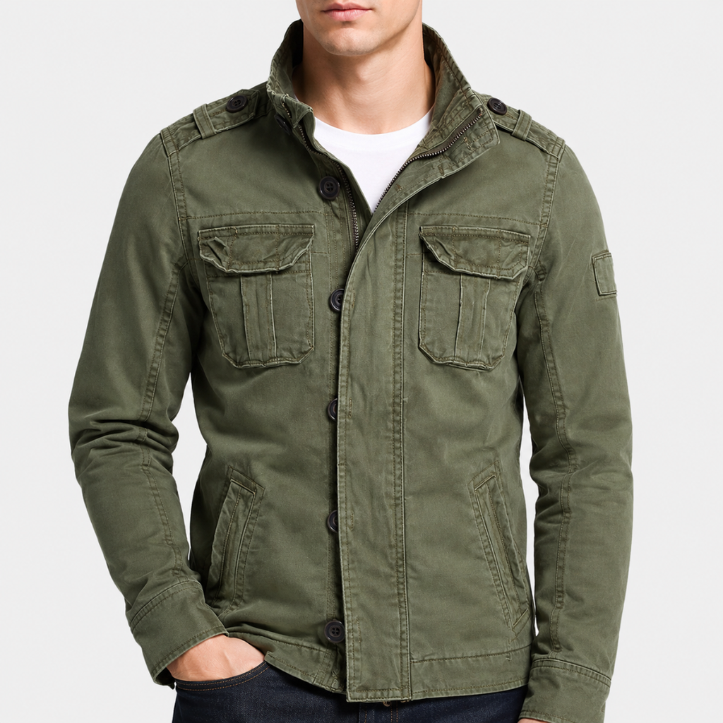 Herren Utility-Jacke mit praktischen Taschen und modischer Passform | A&Z - 2 - Atelier-Zofia