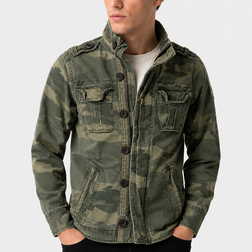 Herren Utility-Jacke mit praktischen Taschen und modischer Passform | A&Z - 5 - Atelier-Zofia