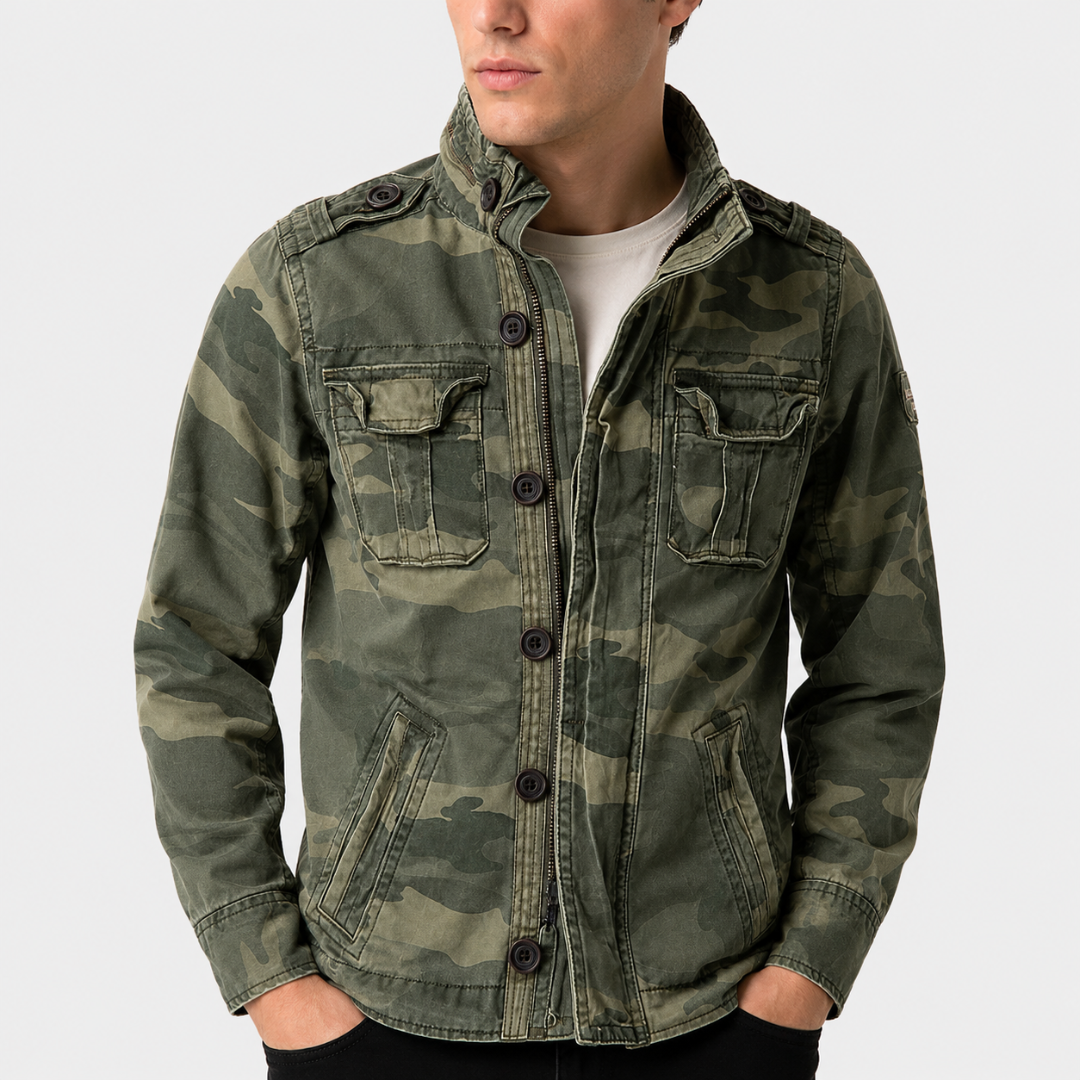 Herren Utility-Jacke mit praktischen Taschen und modischer Passform | A&Z - 5 - Atelier-Zofia