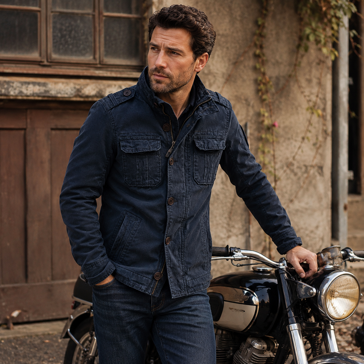Herren Utility-Jacke mit praktischen Taschen und modischer Passform | A&Z - 13 - Atelier-Zofia