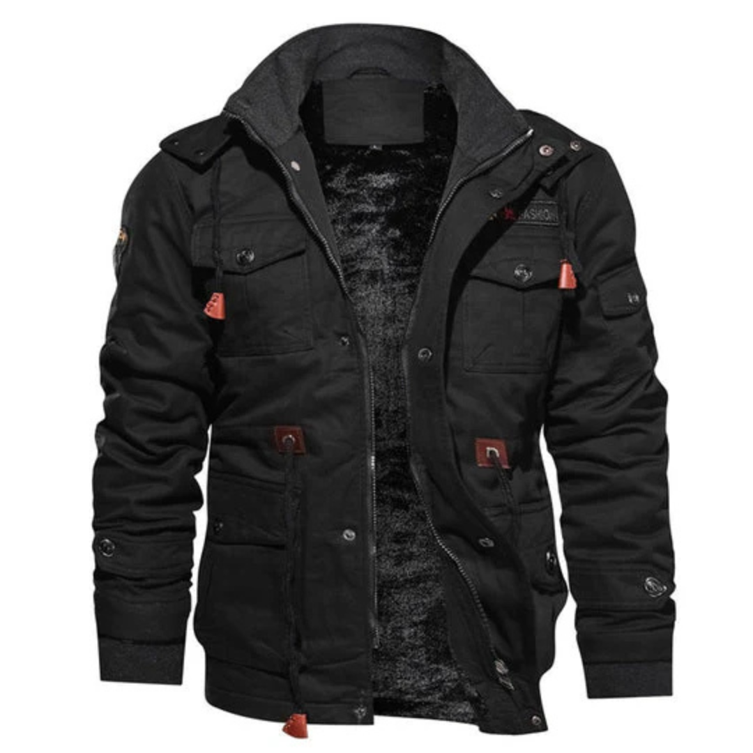 Herrenjacke mit praktischen Taschen und kuscheligem Futter | A&Z - 3 - Atelier-Zofia