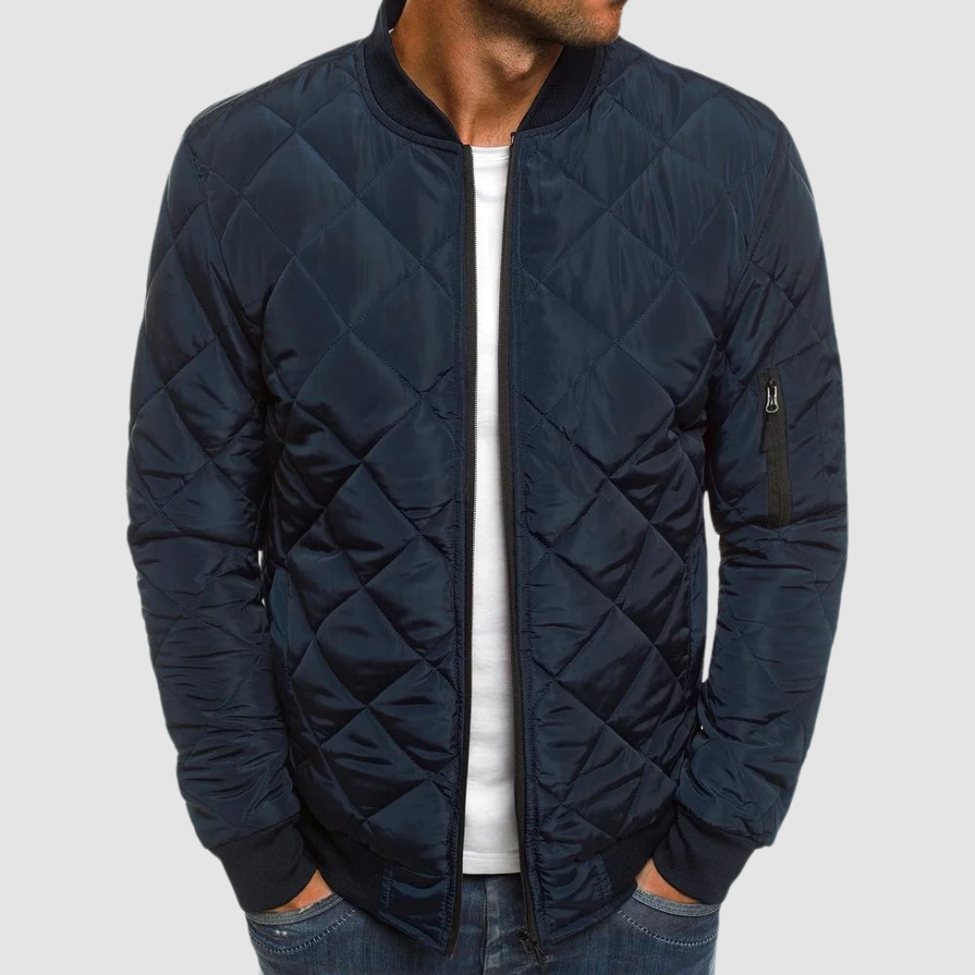 Bomberjacke Herren, gesteppt, mit praktischen Reißverschluss und lässiger Passform | A&Z - 1 - Atelier-Zofia