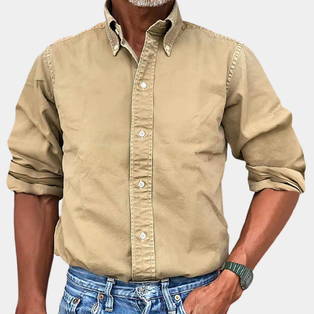 Herrenhemd – Klassische Passform mit Button-Down-Kragen und bequemer Tragekomfort | A&Z - 1 - Atelier-Zofia