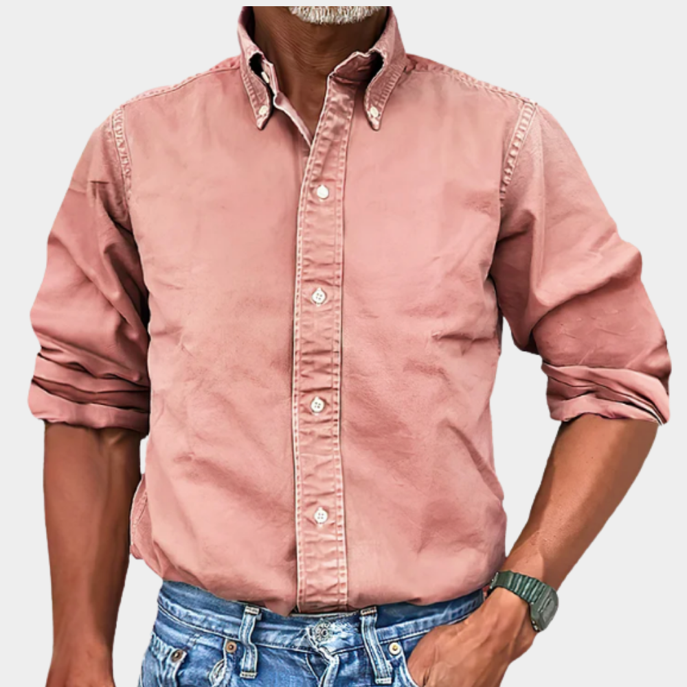 Herrenhemd – Klassische Passform mit Button-Down-Kragen und bequemer Tragekomfort | A&Z - 5 - Atelier-Zofia
