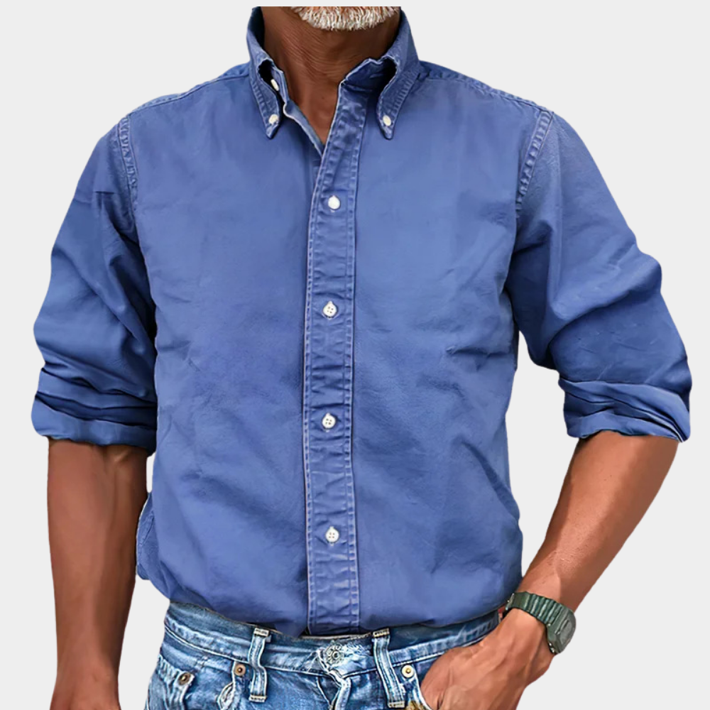 Herrenhemd – Klassische Passform mit Button-Down-Kragen und bequemer Tragekomfort | A&Z - 6 - Atelier-Zofia