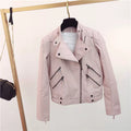 Damen Bikerjacke im modernen Look mit praktischen Reißverschlusstaschen | A&B - 1 - Annoboutique