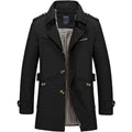 Trenchcoat Herren mit doppelter Knopfleiste und modischem Kragen | A&Z - 2 - Atelier-Zofia
