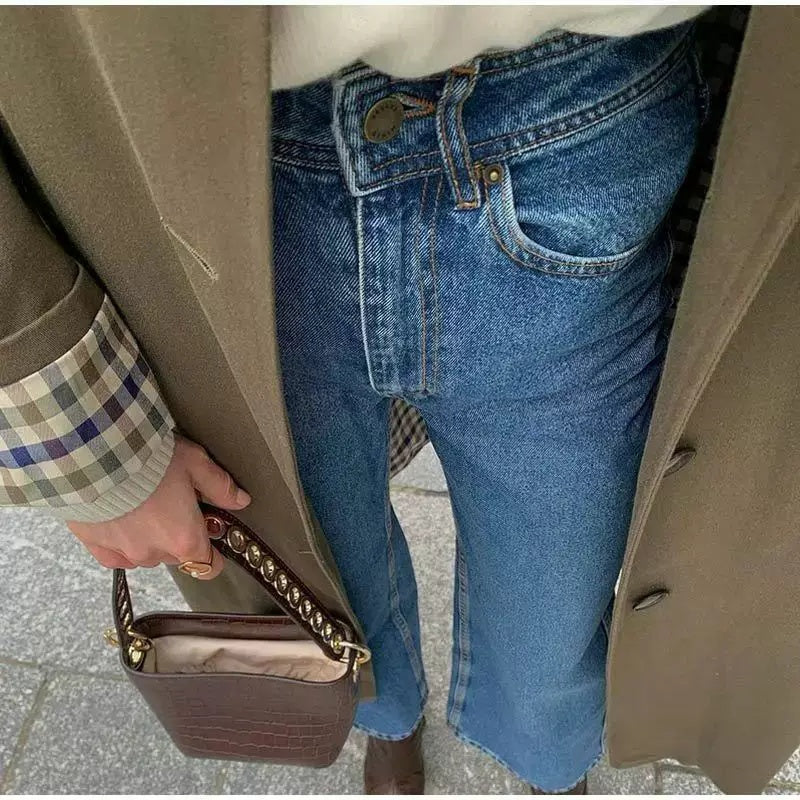 Weite Jeans Damen mit lässigem Schnitt und hohem Bund | A&Z - 1 - Atelier-Zofia