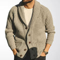 Herren Cardigan mit Schalkragen und Knopfleiste | A&Z - 2 - Atelier-Zofia