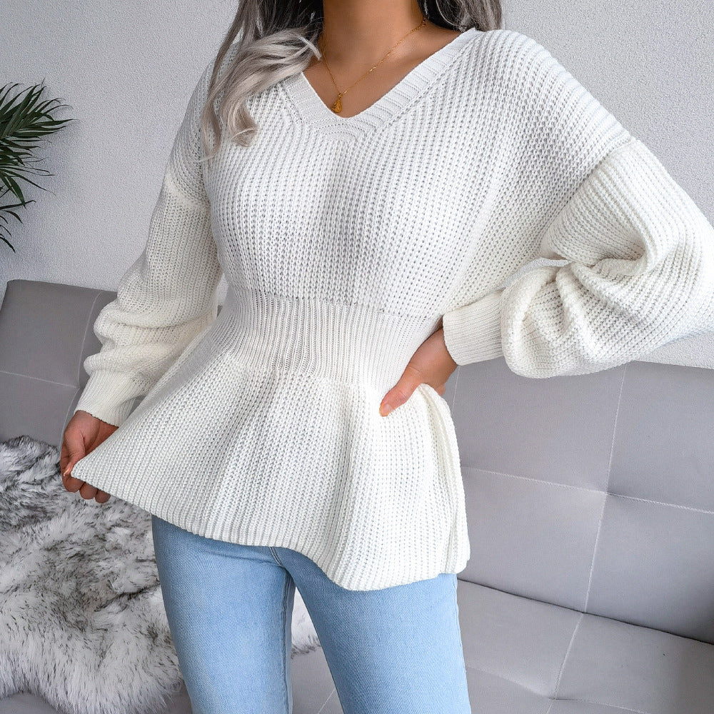 Pullover Damen mit V-Ausschnitt und schmeichelnder Passform | A&Z - 5 - Atelier-Zofia