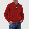 Men's Sweater with Stand-Up Collar and Zip | M&B - 1 - Modern britwear
