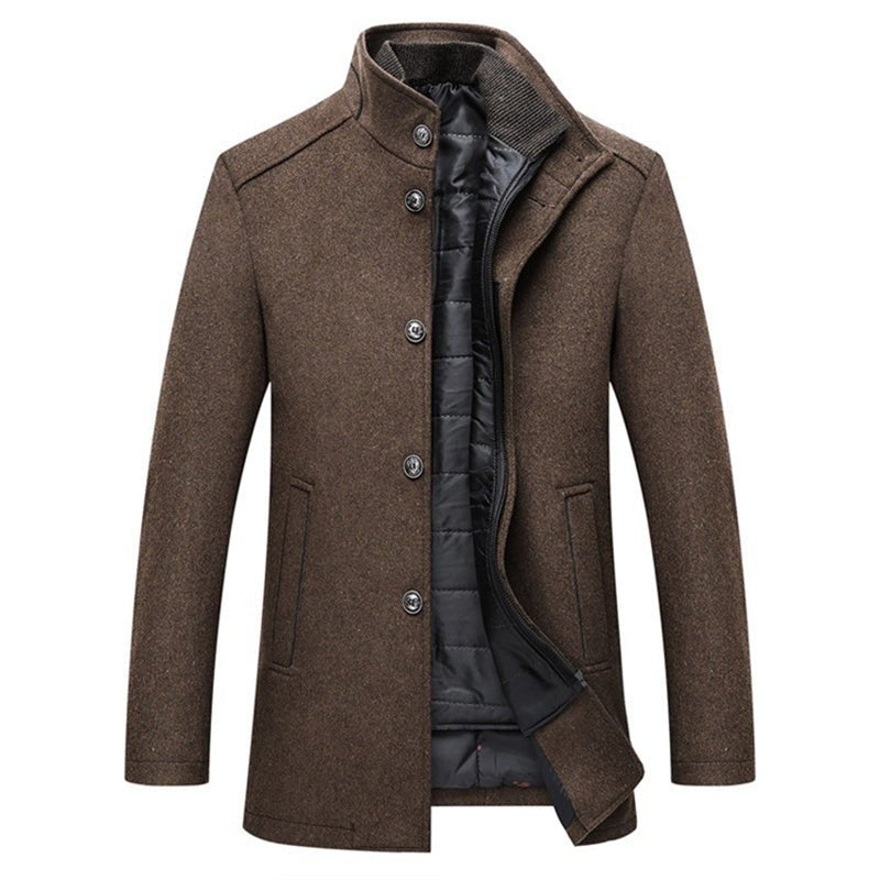 Men's Classic Overcoat with Detachable Inner Jacket | M&B - 4 - Modern britwear