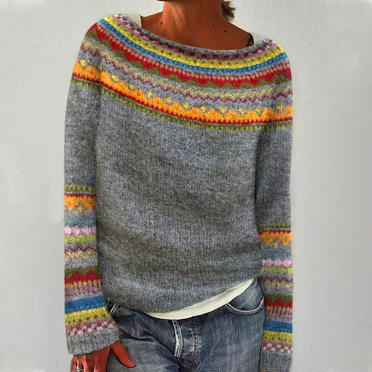 Pullover women’s with Nordic design and relaxed fit | M&B - 1 - Modern britwear
