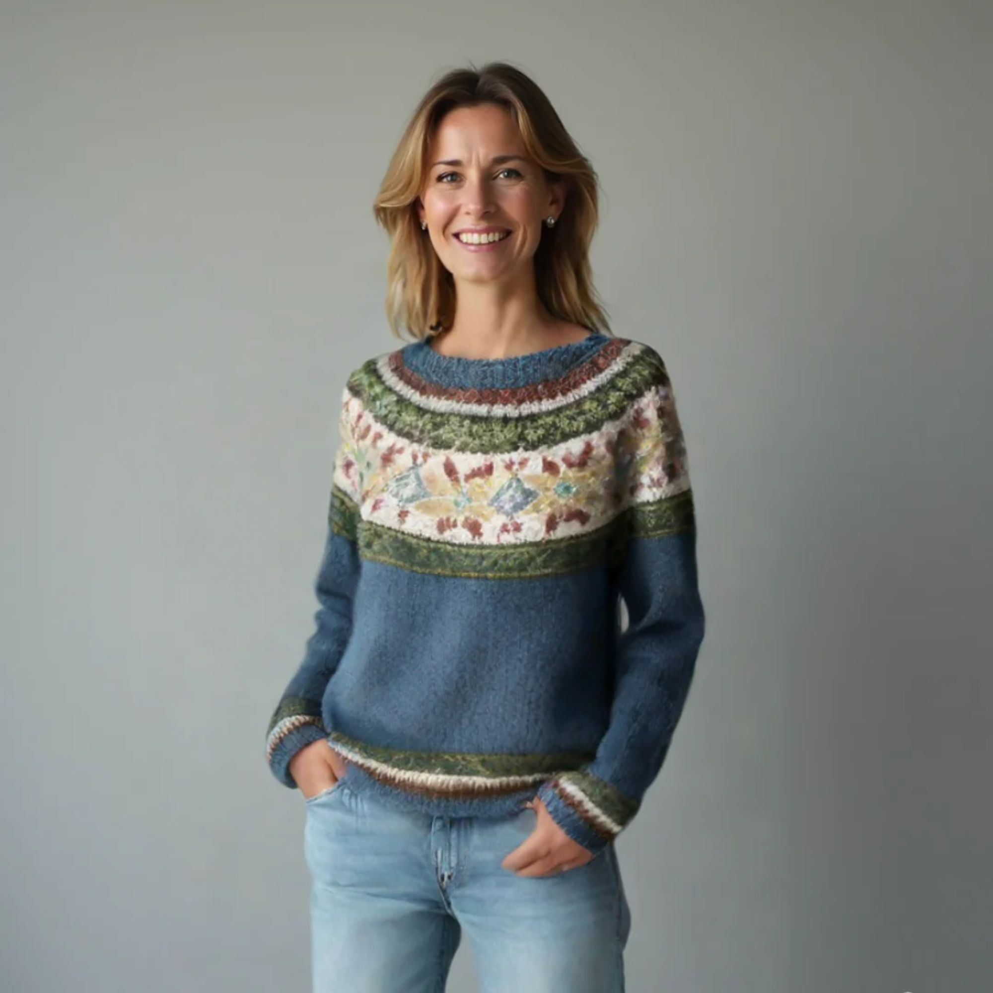 Pullover Damen mit nordischem Design und lässigem Schnitt | A&Z - 6 - Atelier-Zofia