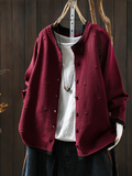 Cardigan Damen mit strukturiertem Design und Knopfverschluss | A&Z - 1 - Atelier-Zofia