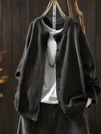Cardigan Damen mit strukturiertem Design und Knopfverschluss | A&Z - 9 - Atelier-Zofia