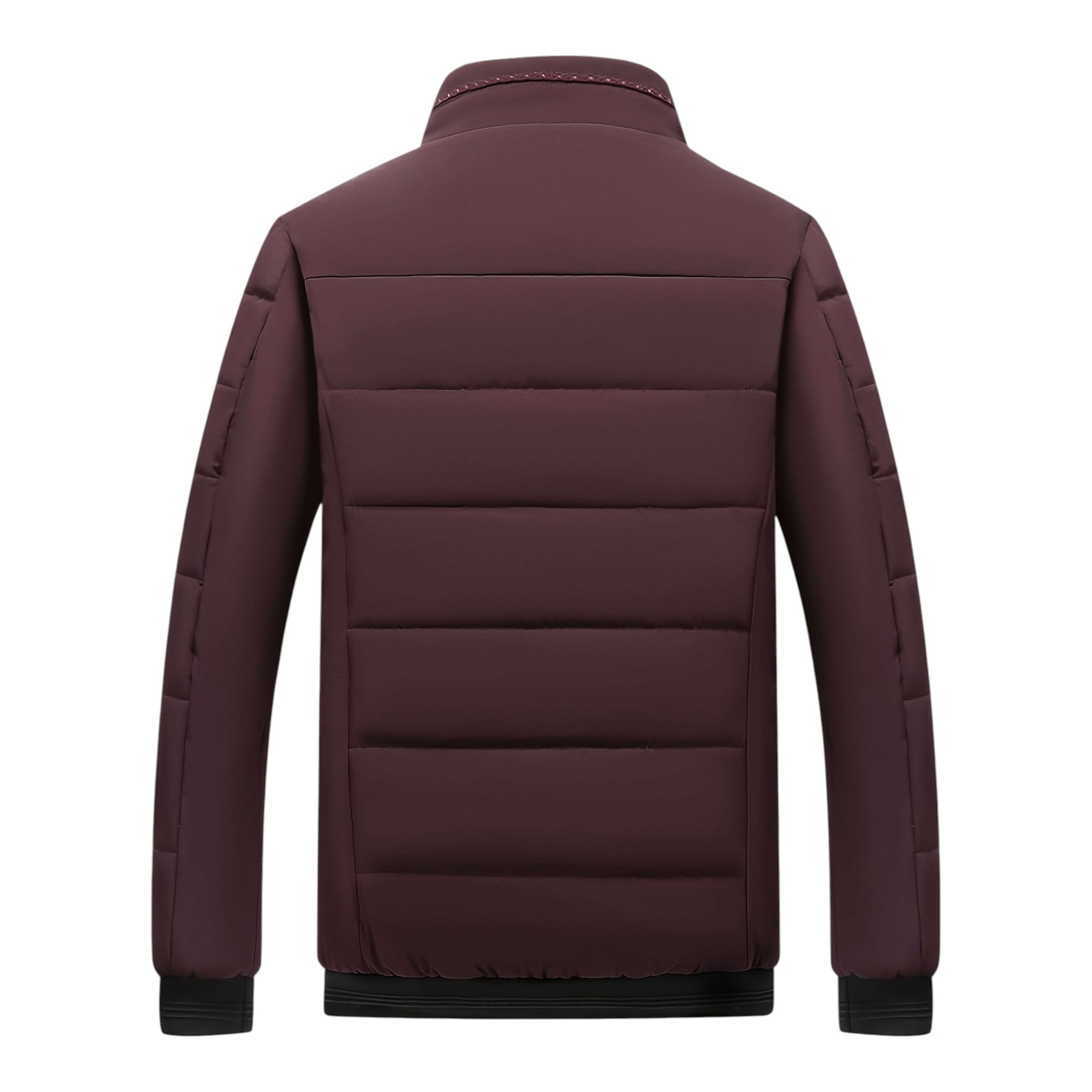 Men's Quilted Jacket with Stand-Up Collar and Zipped Pockets | M&B - 6 - Modern britwear