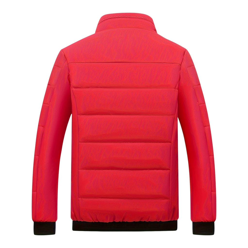 Men's Quilted Jacket with Stand-Up Collar and Zipped Pockets | M&B - 9 - Modern britwear