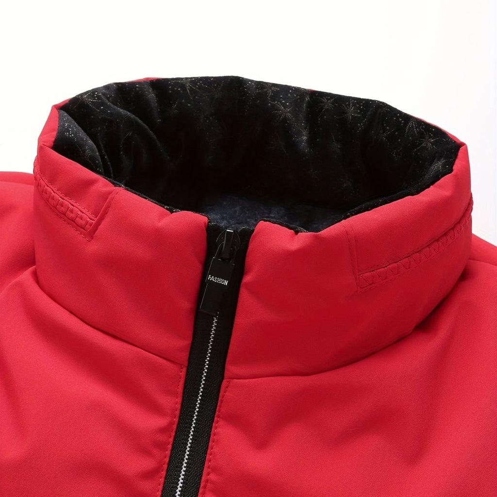 Men's Quilted Jacket with Stand-Up Collar and Zipped Pockets | M&B - 10 - Modern britwear