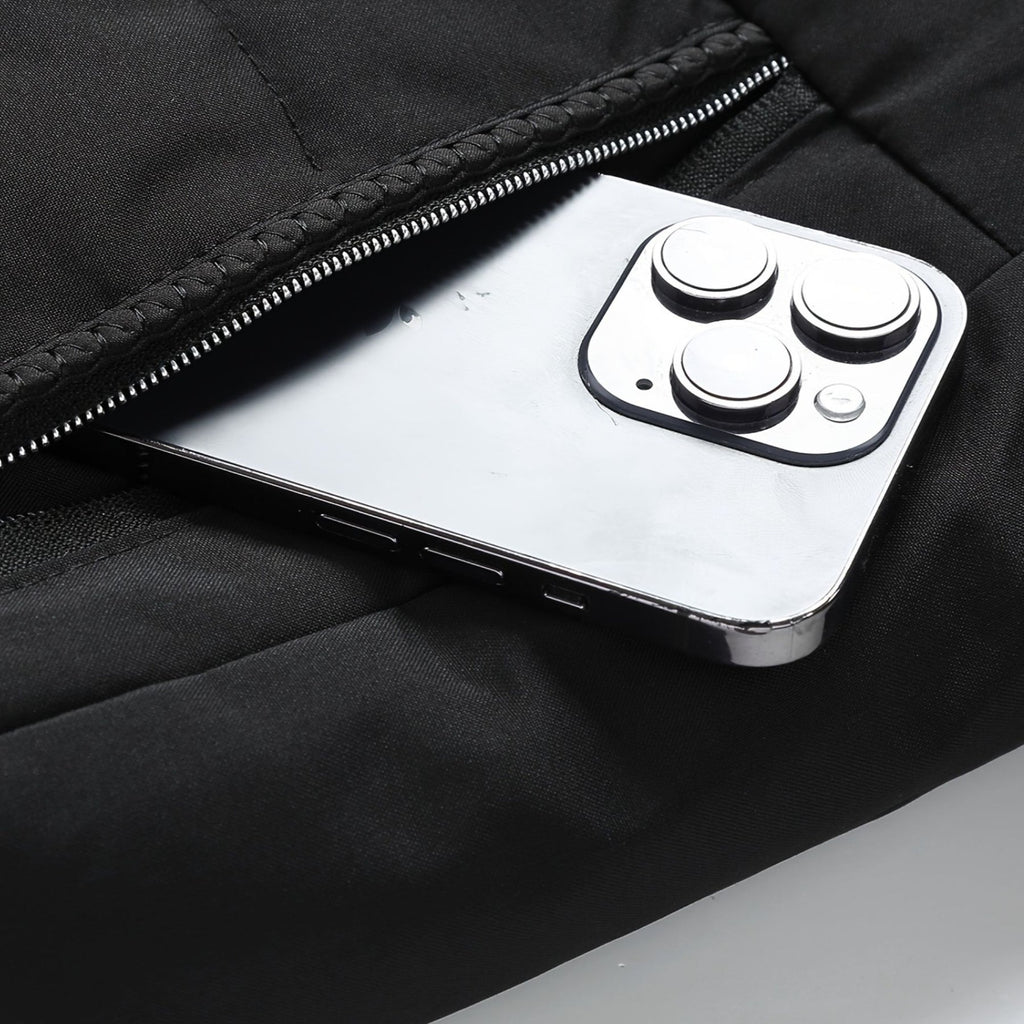 Men's Quilted Jacket with Stand-Up Collar and Zipped Pockets | M&B - 13 - Modern britwear