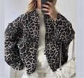 J&B Women’s Leopard Print Bomber Jacket - Relaxed Fit Design | L&S - 1 - London-stylehouse.com