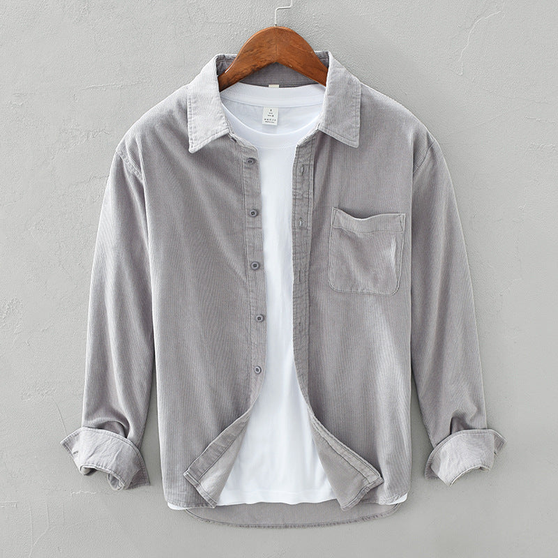 Men's Corduroy Shirt | Classic Cut with Textured Detail | M&B - 1 - Modern britwear