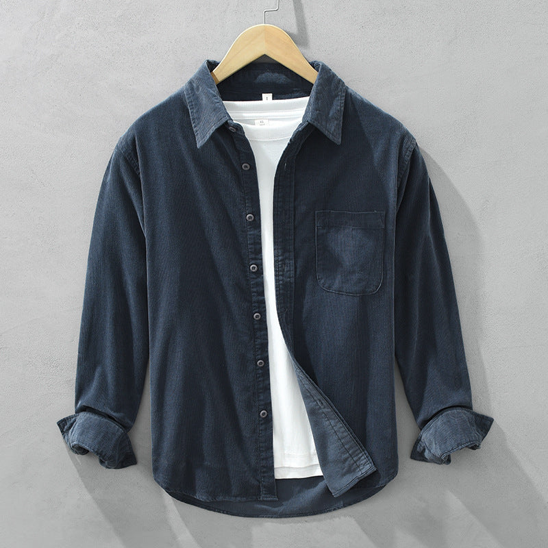 Men's Corduroy Shirt | Classic Cut with Textured Detail | M&B - 3 - Modern britwear