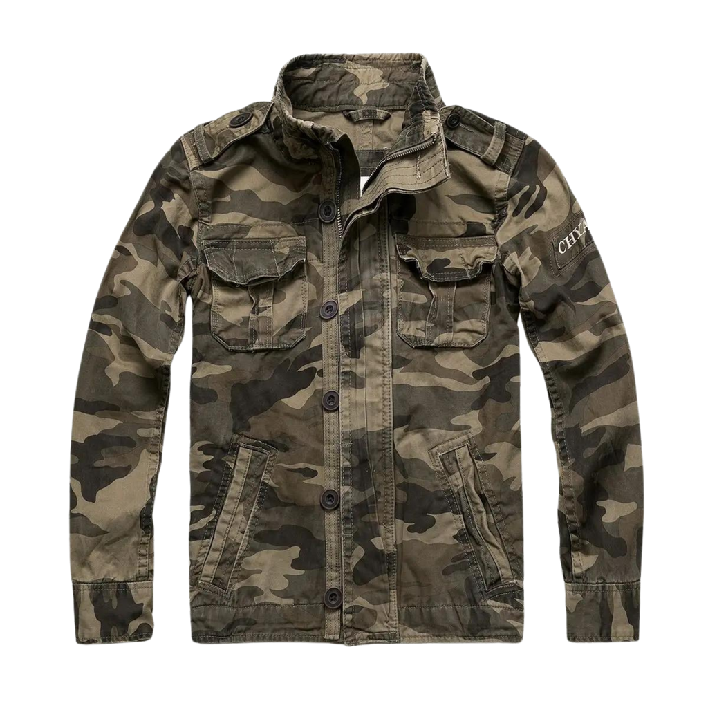 Herrenjacke im klassischen Army-Look mit funktionalen Taschen | A&Z - 4 - Atelier-Zofia